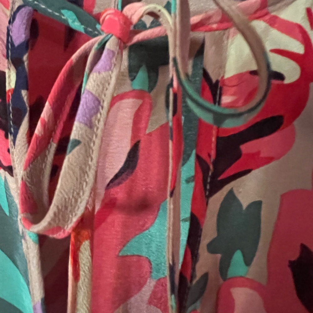 Tibi Multicolor 100% Silk Floral Dress - Picture 4 of 10